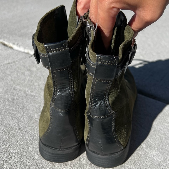 Franco Sarto Green Suede Boots - Picture 4 of 7